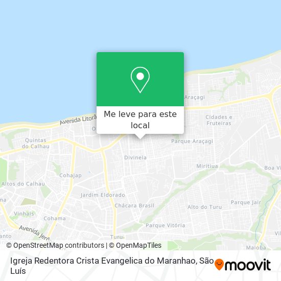 Igreja Redentora Crista Evangelica do Maranhao mapa