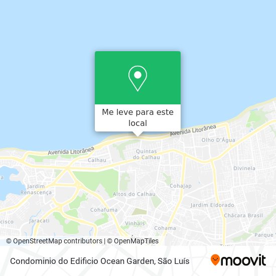 Condominio do Edificio Ocean Garden mapa