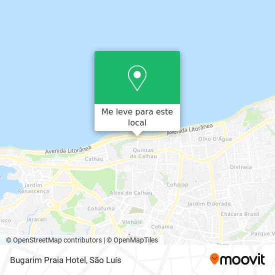 Bugarim Praia Hotel mapa