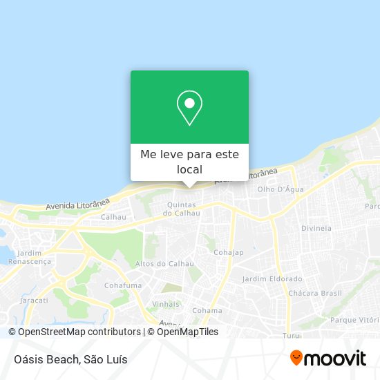 Oásis Beach mapa