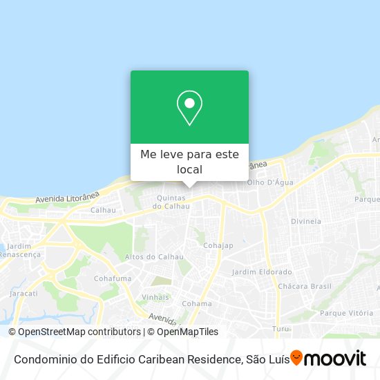 Condominio do Edificio Caribean Residence mapa