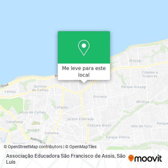 Associação Educadora São Francisco de Assis mapa