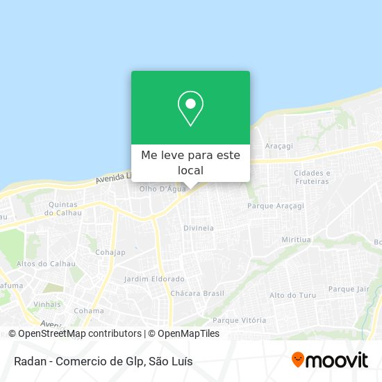 Radan - Comercio de Glp mapa