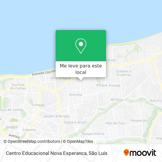 Centro Educacional Nova Esperanca mapa