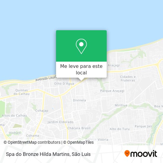 Spa do Bronze Hilda Martins mapa