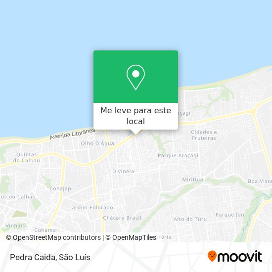 Pedra Caida mapa