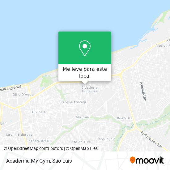 Academia My Gym mapa