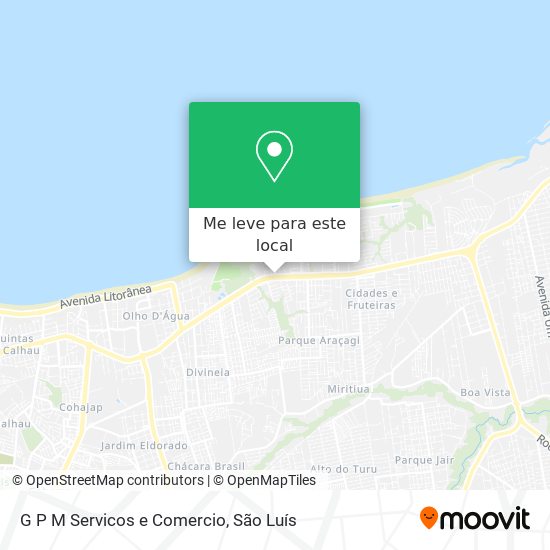 G P M Servicos e Comercio mapa
