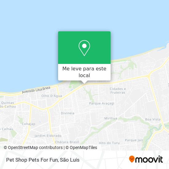 Pet Shop Pets For Fun mapa