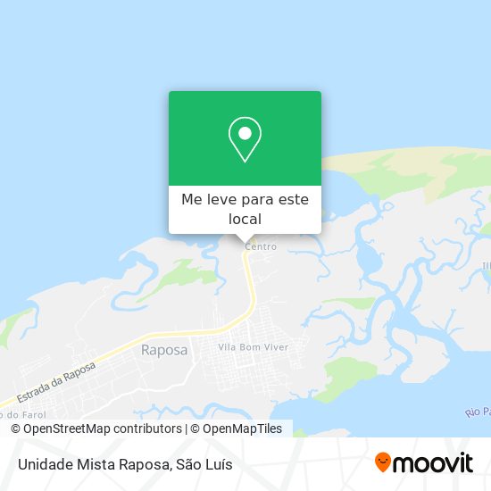 Unidade Mista Raposa mapa