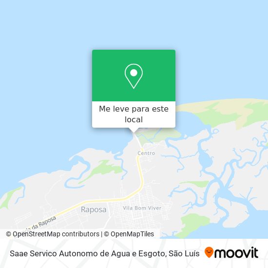 Saae Servico Autonomo de Agua e Esgoto mapa
