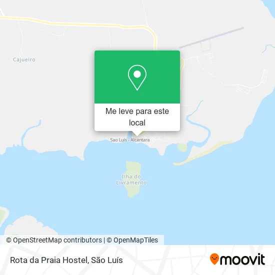 Rota da Praia Hostel mapa