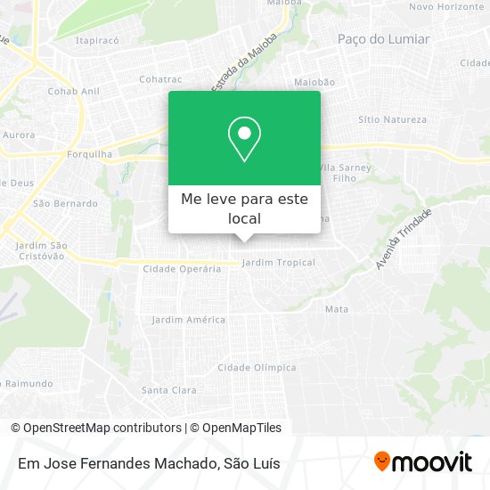Em Jose Fernandes Machado mapa