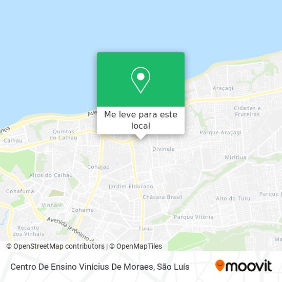Centro De Ensino Vinícius De Moraes mapa