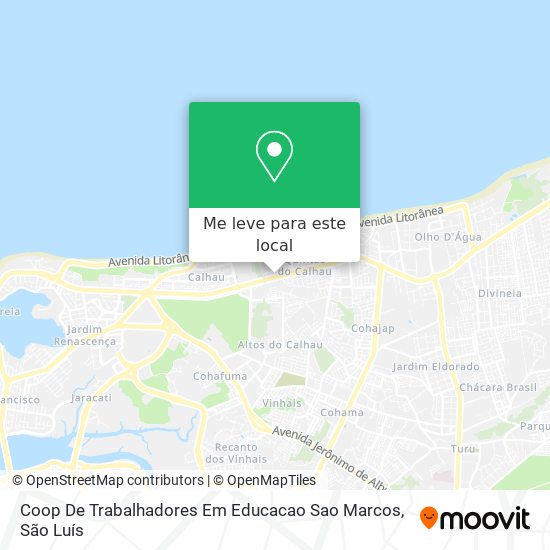 Coop De Trabalhadores Em Educacao Sao Marcos mapa