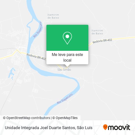 Unidade Integrada Joel Duarte Santos mapa