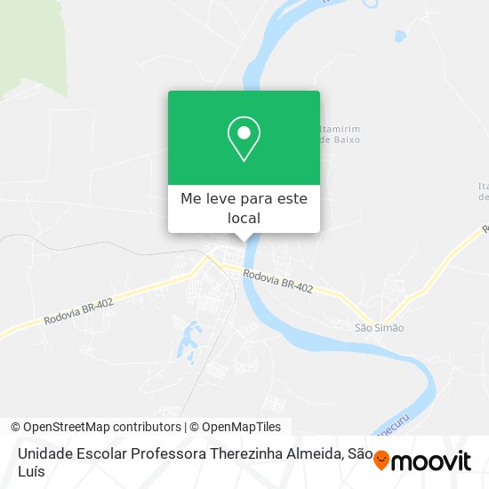 Unidade Escolar Professora Therezinha Almeida mapa