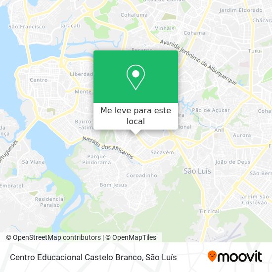 Centro Educacional Castelo Branco mapa