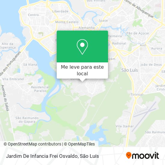 Jardim De Infancia Frei Osvaldo mapa