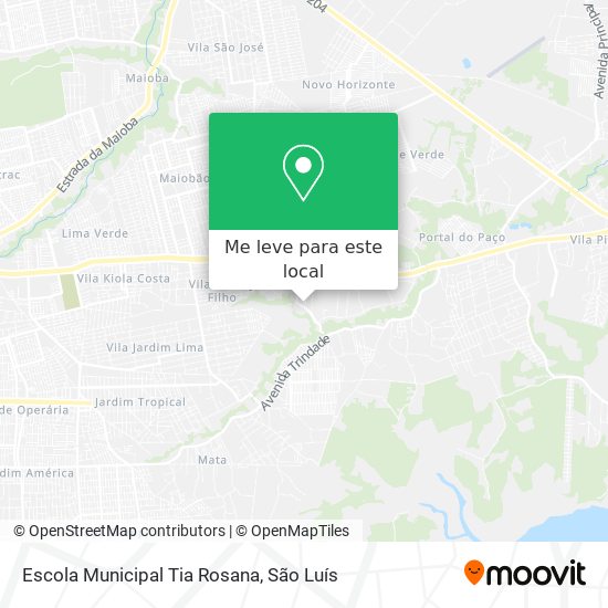 Escola Municipal Tia Rosana mapa