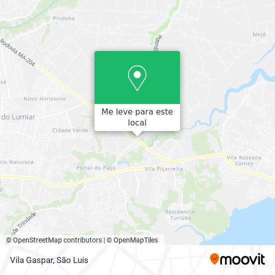Vila Gaspar mapa
