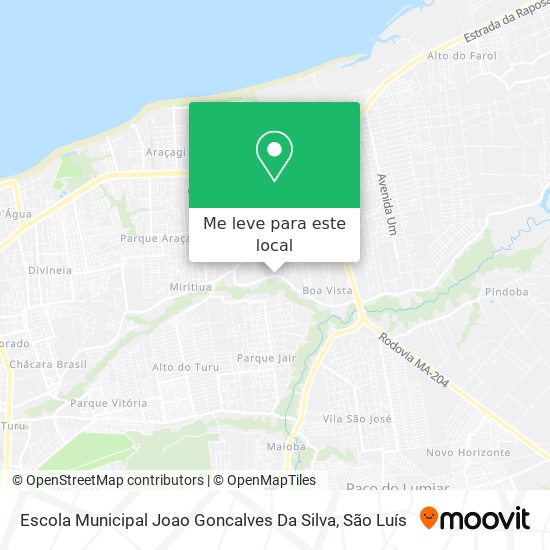 Escola Municipal Joao Goncalves Da Silva mapa
