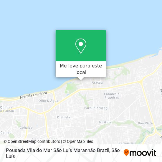 Pousada Vila do Mar São Luís Maranhão Brazil mapa