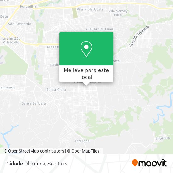 Cidade Olímpica mapa