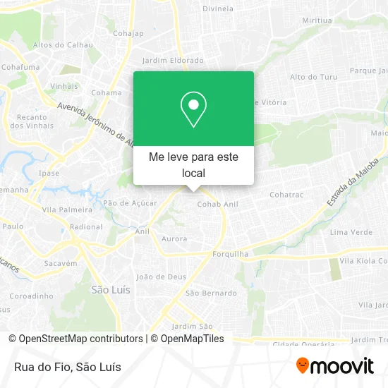 Rua do Fio mapa