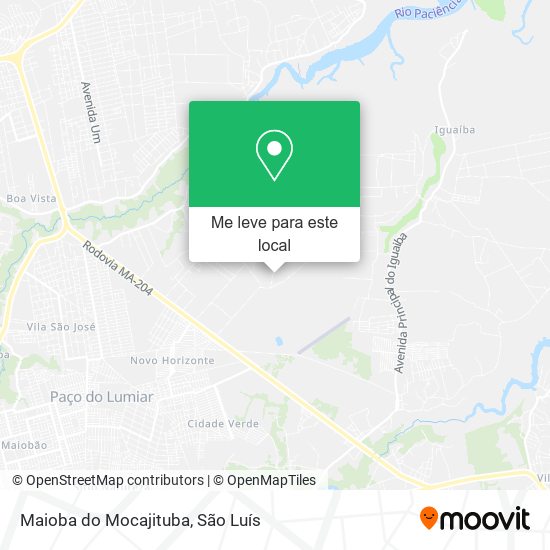 Maioba do Mocajituba mapa