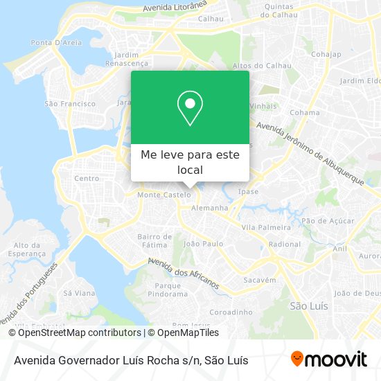 Avenida Governador Luís Rocha s / n mapa