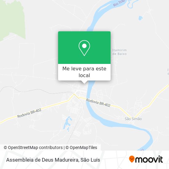 Assembleia de Deus Madureira mapa