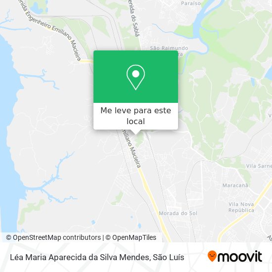 Léa Maria Aparecida da Silva Mendes mapa