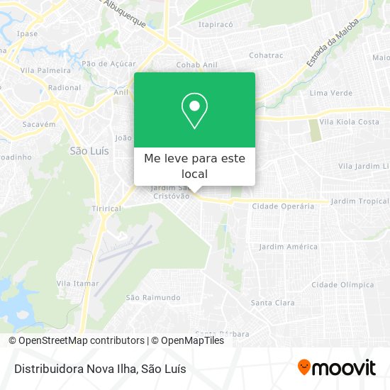 Distribuidora Nova Ilha mapa