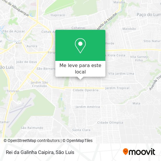 Rei da Galinha Caipira mapa