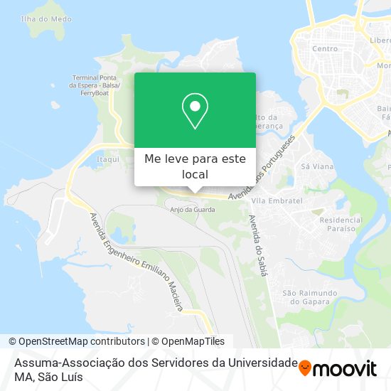 Assuma-Associação dos Servidores da Universidade MA mapa