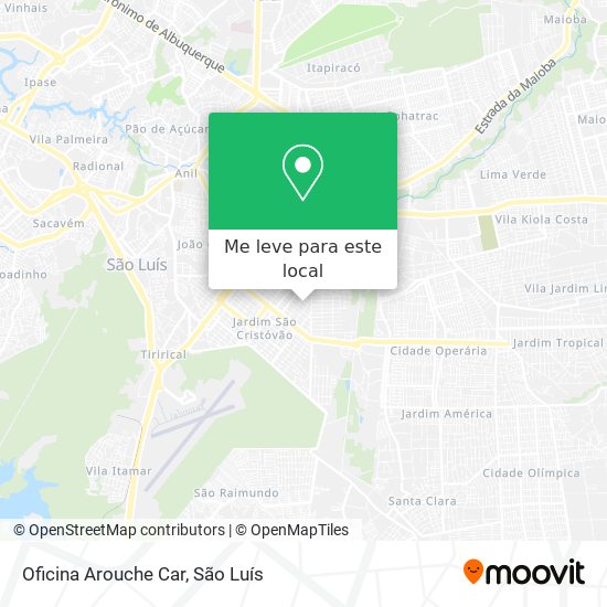 Oficina Arouche Car mapa