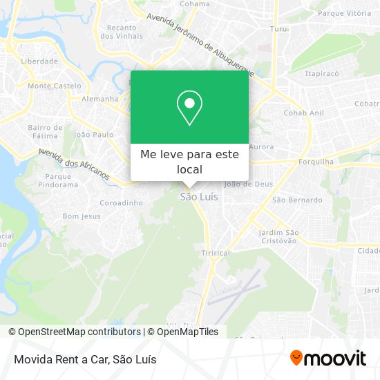 Movida Rent a Car mapa