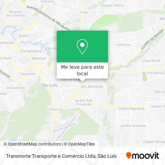 Transnorte Transporte e Comércio Ltda mapa