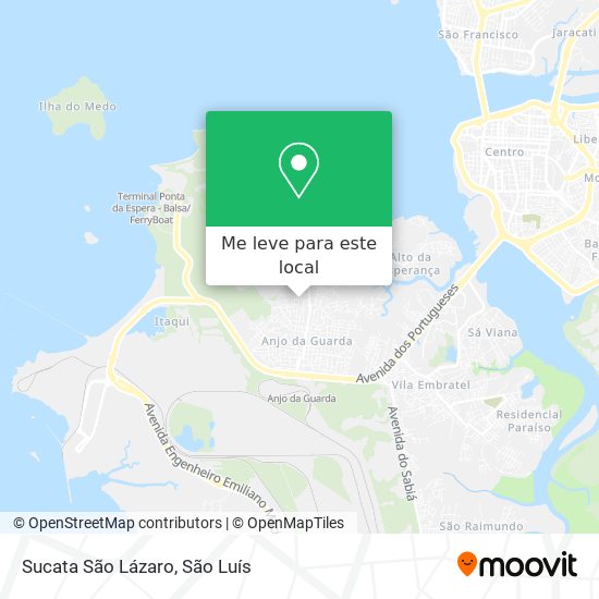 Sucata São Lázaro mapa