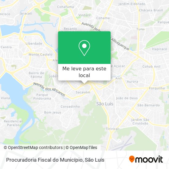 Procuradoria Fiscal do Município mapa
