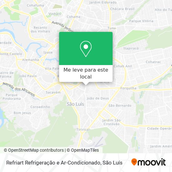 Refriart Refrigeração e Ar-Condicionado mapa