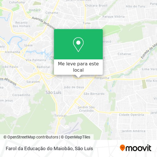 Farol da Educação do Maiobão mapa