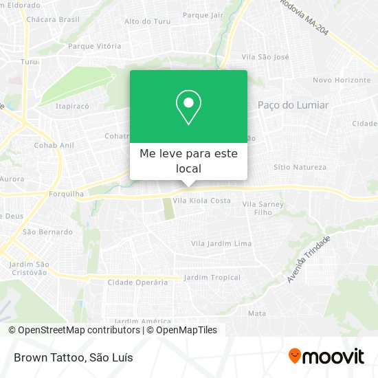 Brown Tattoo mapa