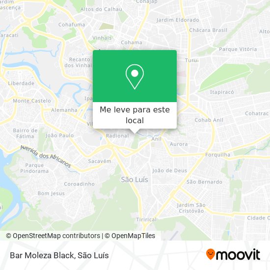Bar Moleza Black mapa