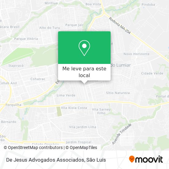 De Jesus Advogados Associados mapa
