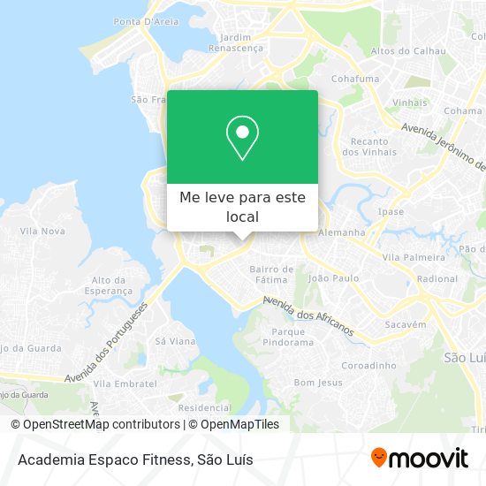 Academia Espaco Fitness mapa