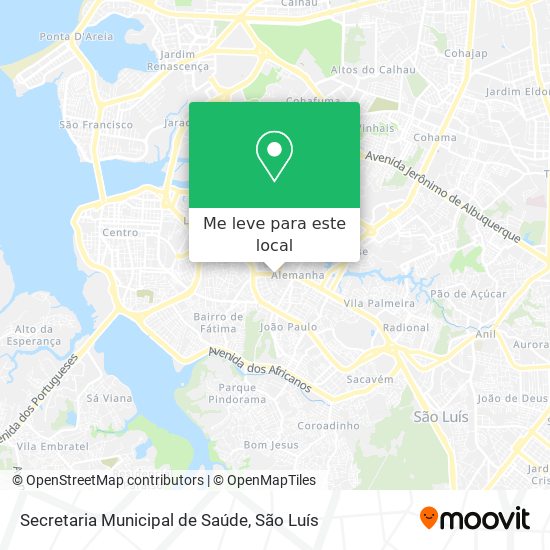 Secretaria Municipal de Saúde mapa