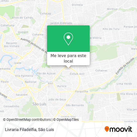 Livraria Filadélfia mapa