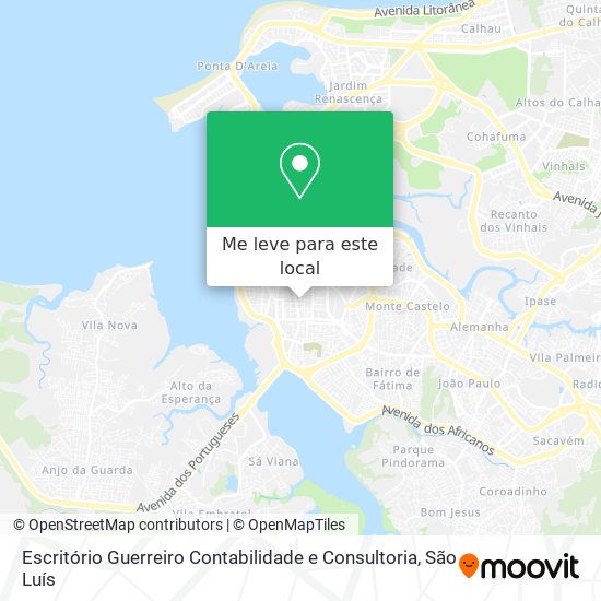 Escritório Guerreiro Contabilidade e Consultoria mapa